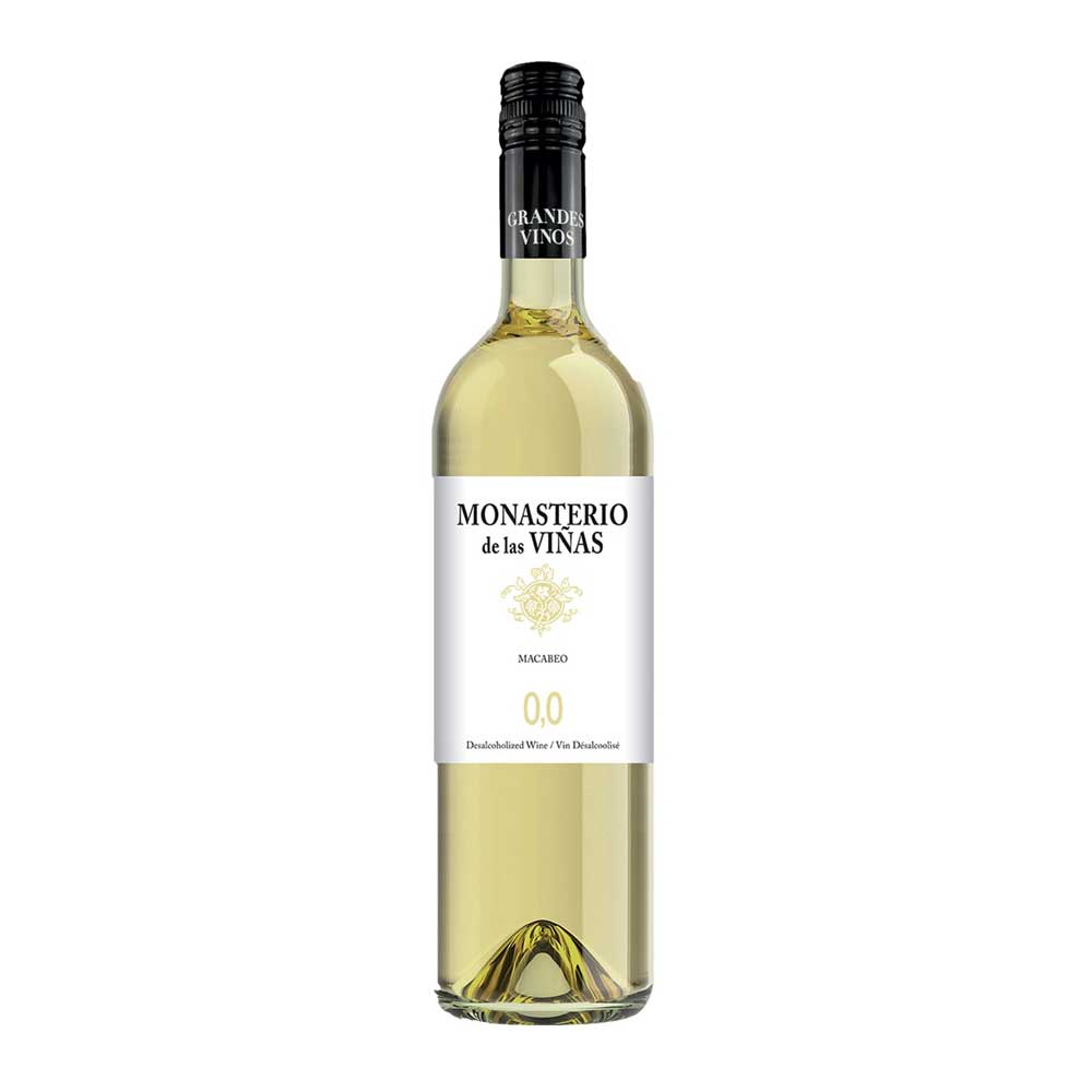 Vino blanco sin alcohol Monasterio de las Viñas Macabeo 0.0.